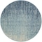Homeroots 4 ft. Round Navy & Light Blue Abstract Area Rug 385283 - alternate 1